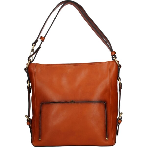 Elegantná dámska kožená kabelka Katana Darina - koňak 24847361