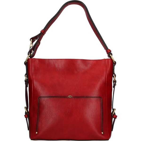 Elegantná dámska kožená kabelka Katana Darina - červená 24847362