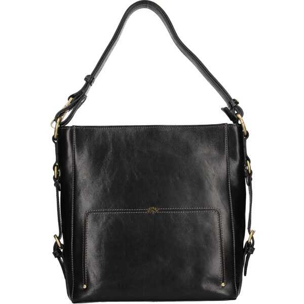 Elegantná dámska kožená kabelka Katana Darina - čierna 24847363