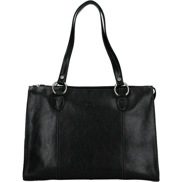 Elegantná dámska kožená kabelka Katana Jarusk - čierná 24847386