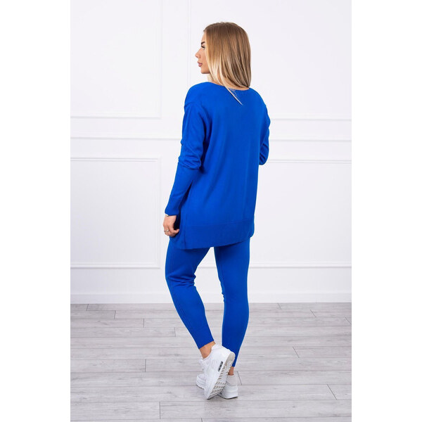 MladaModa 3-dielna svetrová súprava model 2021-4 kráľovská modrá 58163862