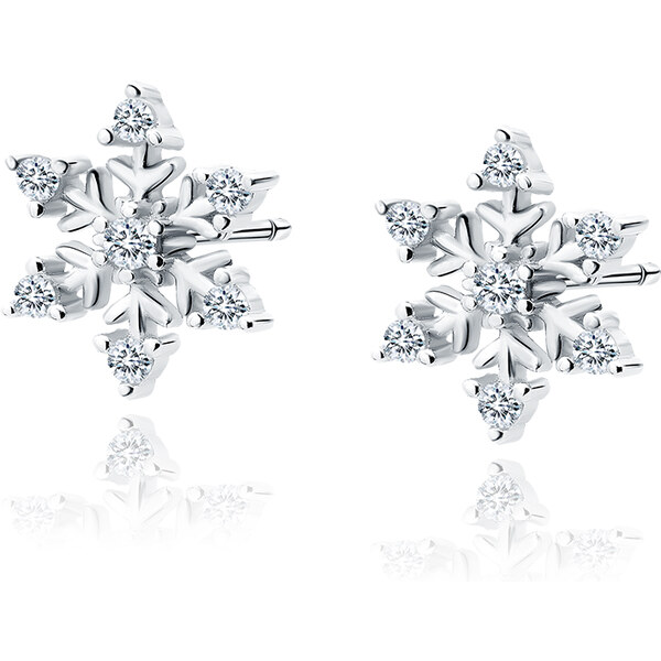 Olivie Strieborné náušnice SNEHOVÁ VLOČKA 5280 25806497