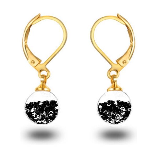 SWAROVSKI Elements Swarovski e. zlaté, visiace náušnice Comet see3539 24900590