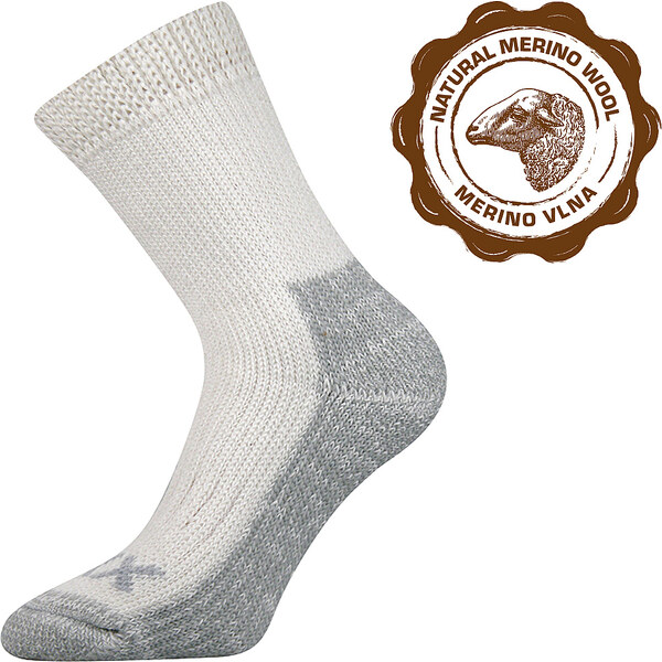 ALPIN zimné vlnené merino termo ponožky VoXX Smetanová 43-46 1 pár 26458916