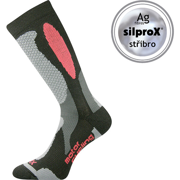 ENGINE motorkárske ponožky VoXX Čierna / Červená 39-42 1 pár 37569653