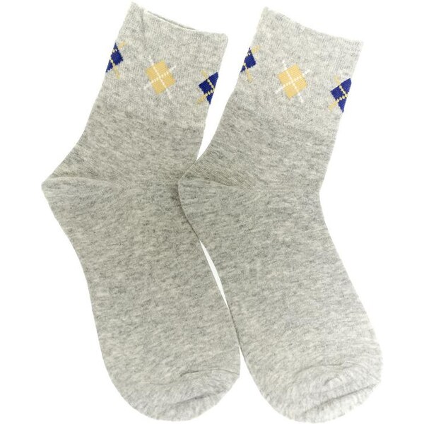 AURA.VIA Dámske sivé ponožky KÁRO 24932492