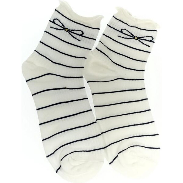 AURA.VIA Dámske biele ponožky SEEM 24932497