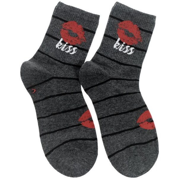 AURA.VIA Dámske sivé ponožky LOVS 24932500