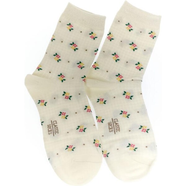 AURA.VIA Dámske biele ponožky GLOW 24932523