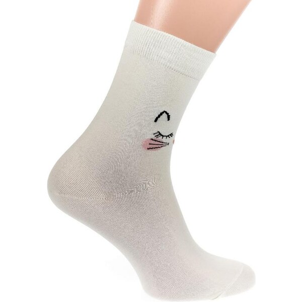 AURA.VIA Dámske béžoVé ponožky KITTY CAT 46177512