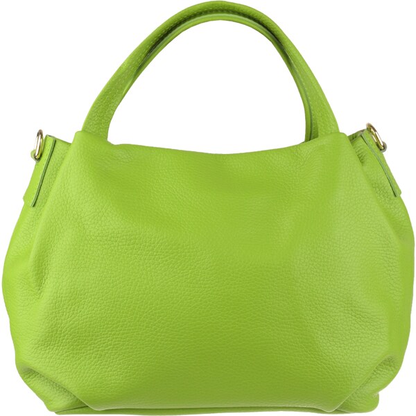 Zelená kožená talianska crossbody kabelka Tea Verde Chiaro NovaKabelka 56646070