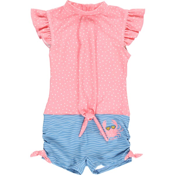 PLAYSHOES Jednodielne plavky pastelovo modrá / staroružová / biela 51192577