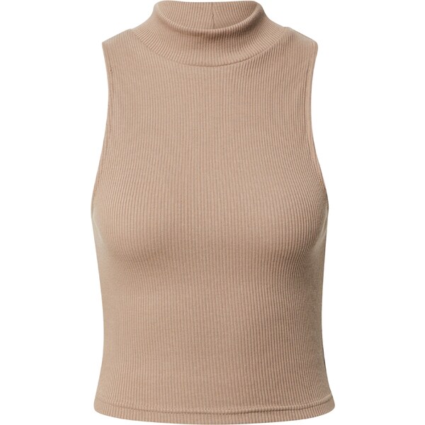 A LOT LESS Vyšívaný top Camille béžová / tmavošedá 54225934