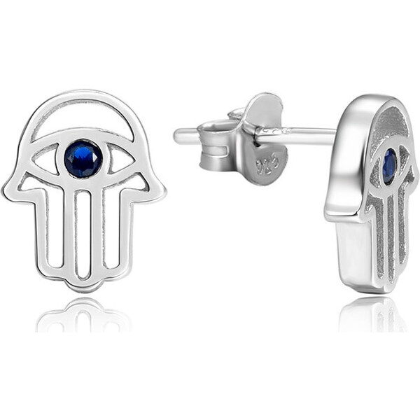 Beneto Strieborné náušnice Hamsa - ruka Fatimy AGUP2242 66591573