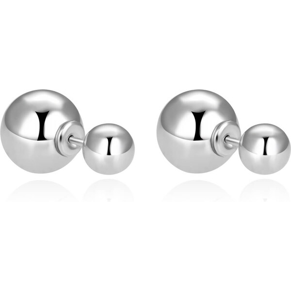 Beneto Nadčasové kôstkové náušnice zo striebra AGUP2625 1 x 0,6 cm 66579611