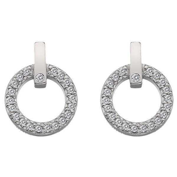 Hot Diamonds Trblietavé náušnice s pravým diamantom Flora DE580 66588278