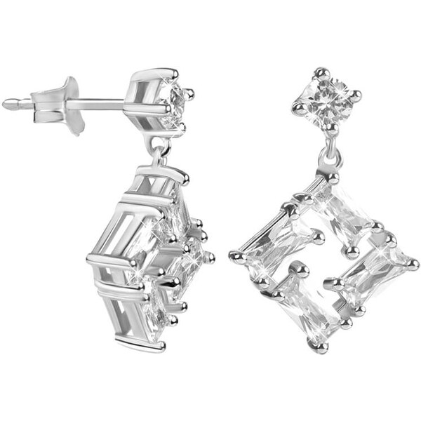 Silver Cat Dámske strieborné náušnice so zirkónmi SC335 66591056