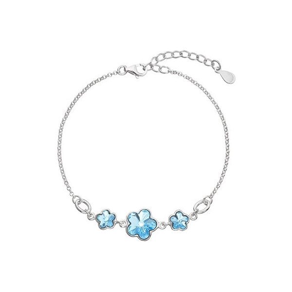 Evolution Group Strieborný náramok s kryštálmi Swarovski Blue 33112.3 66579639