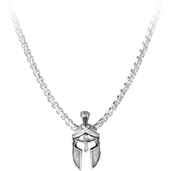 Troli Dizajnový pánsky náhrdelník s rytiersku prilbou 66582424