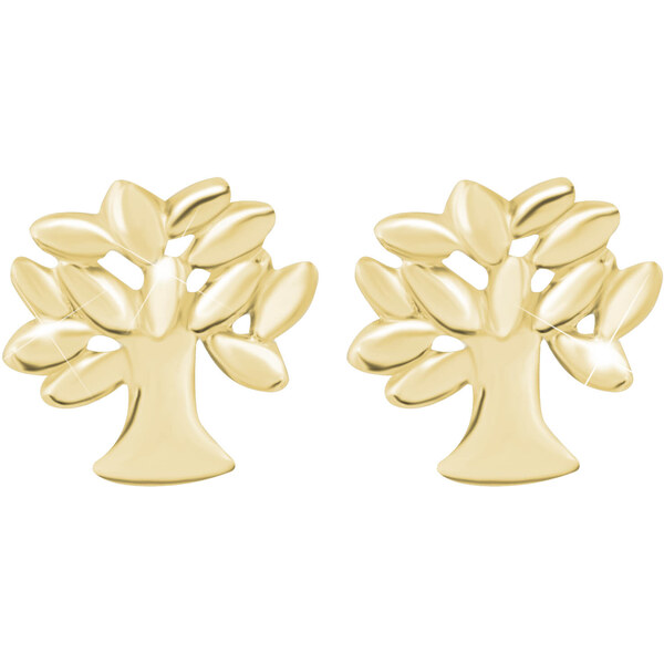 Troli Moderné pozlátené náušnice Strom života 66580670
