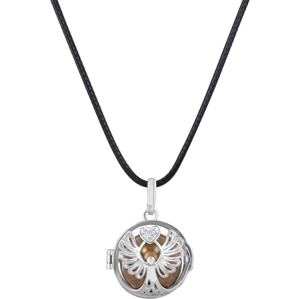 MUMMY BELL Dámsky náhrdelník hnedá rolnička Posolstvo K10PH18 66585983