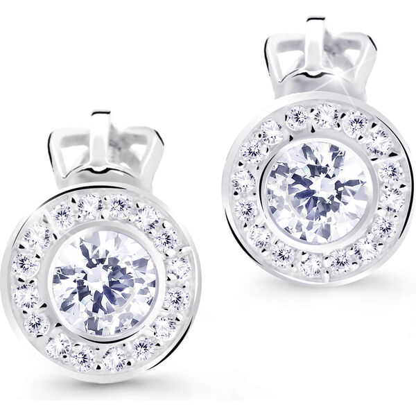 Cutie Jewellery Nežné náušnice kôstky s trblietavými zirkónmi Z8028-30 66594380