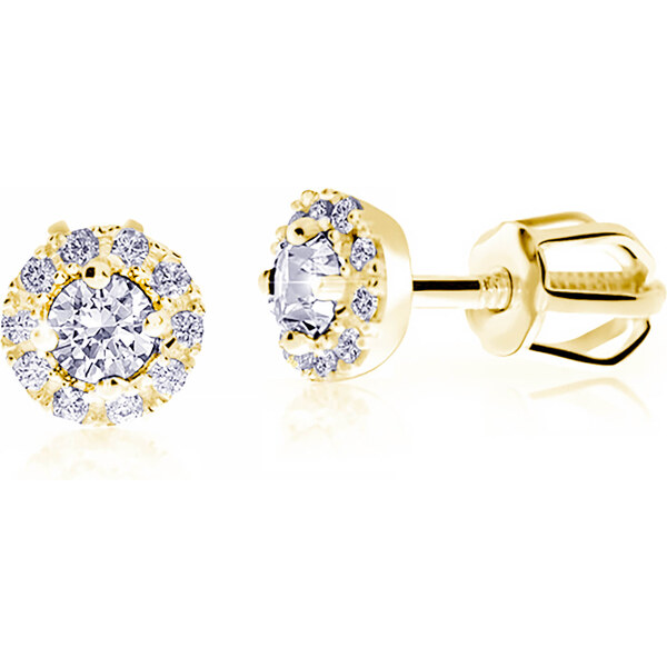 Cutie Jewellery Nežné kôstkové náušnice zo žltého zlata Z9002-3100-30 67148009