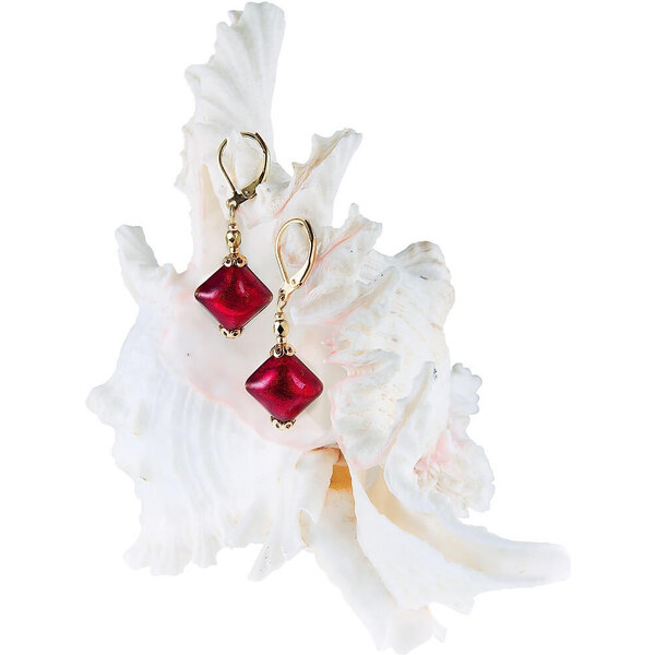 Lampglas Skvostné náušnice Indian Summer s 24 karátovým zlatom v 66591458