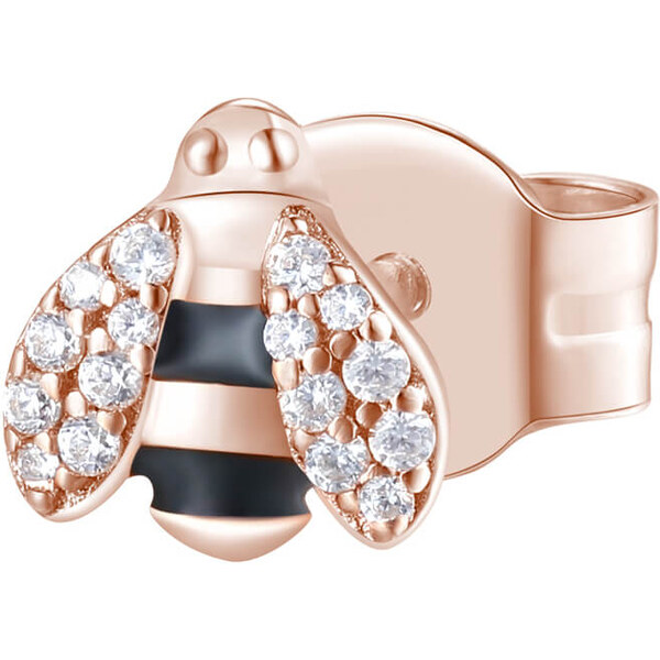 Rosato Bronzová single náušnica so zirkónmi Včielka Storie RZO050 66586034