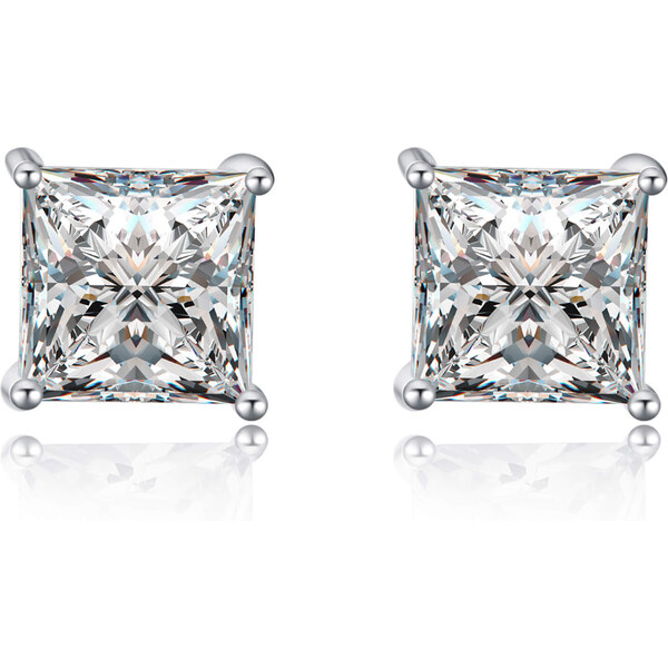 MOISS Elegantné kôstkové náušnice so zirkónmi E00014 0,7 x 0,7 cm 66582466