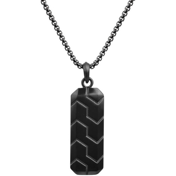 Troli Čierny náhrdelník s podlhovastým príveskom VNP0106B 66855260