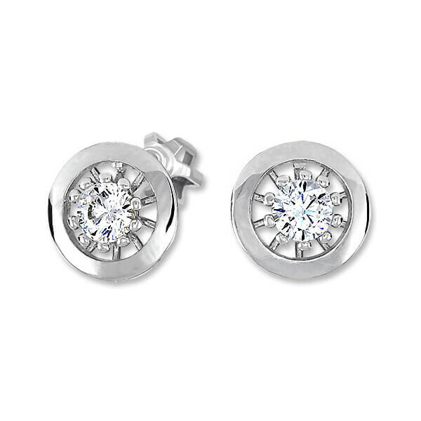 Soliter Pôvabné strieborné náušnice s kryštálmi 436 001 00530 04 66595059