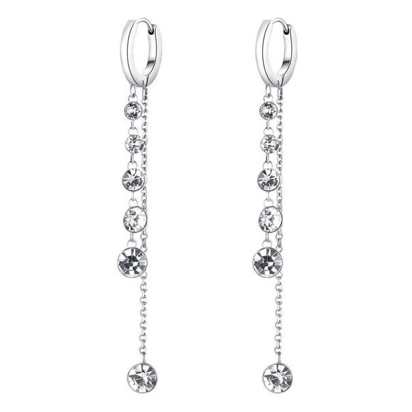Brosway Trblietavé dlhé náušnice s kryštálmi Symphonia BYM87 66589751
