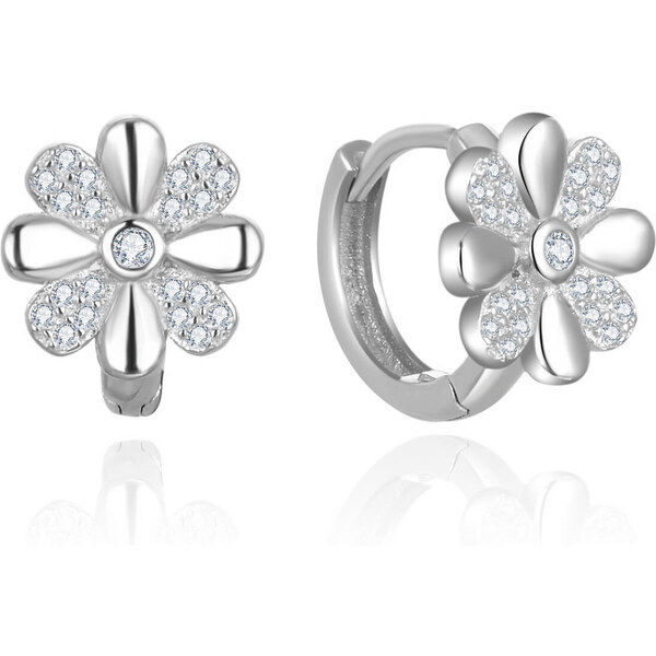 Beneto Pôvabné kruhové náušnice so zirkónmi AGUP2621 66586924