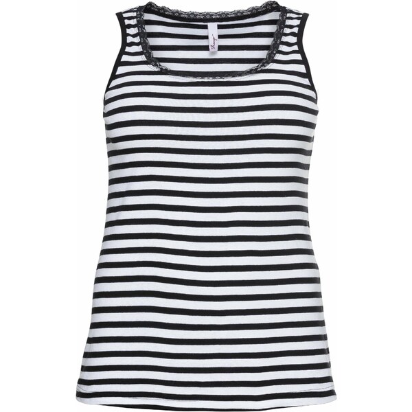 SHEEGO Top čierna / biela 54441252