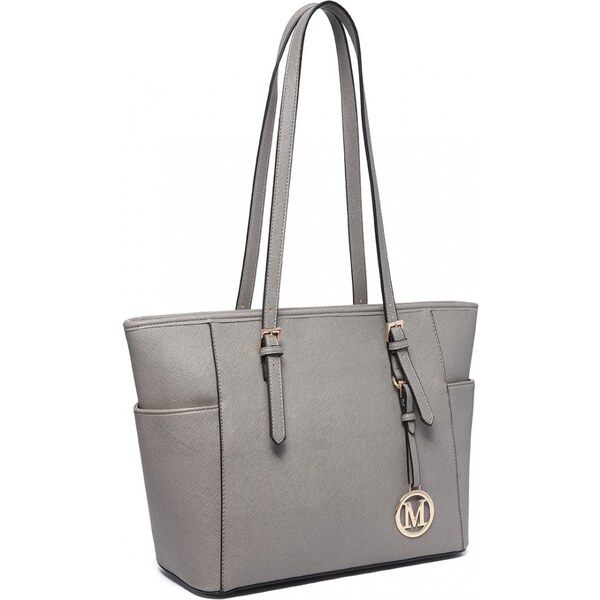 Miss Lulu taška s nastaviteľnou rukoväťou LM1642 - sivá 65235682