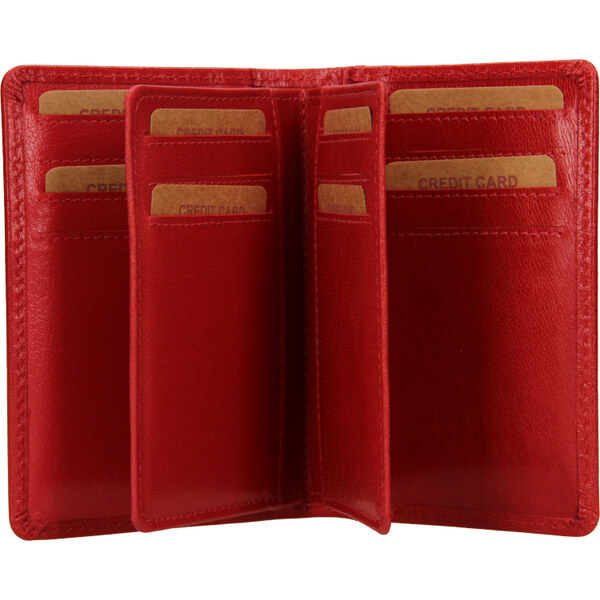 Lagen Kožená dokladovka V-260 červená 62015674