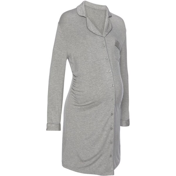 LASCANA Nočná košieľka sivá melírovaná 54223727