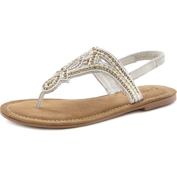 LASCANA Žabky krémová 54441147