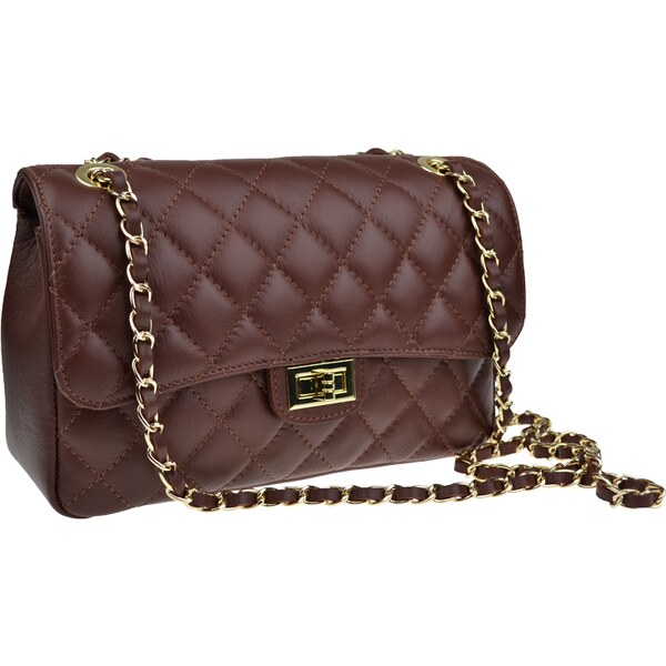 Hnedá kožená talianska crossbody kabelka Eliana Marrone NovaKabelka.sk 25190332