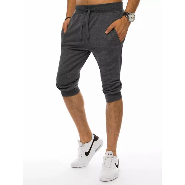 Dstreet Pohodlné tmavo šedé kraťasy 64784588