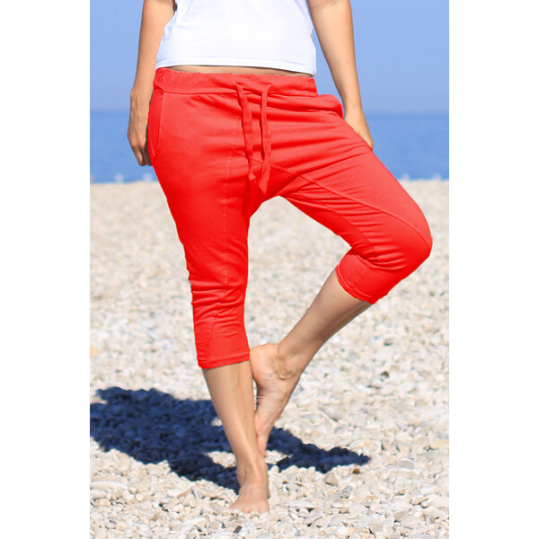 Glara Dámske 3/4 baggy nohavice 25193523