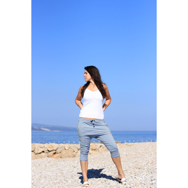 Glara Dámske 3/4 baggy nohavice 25193524