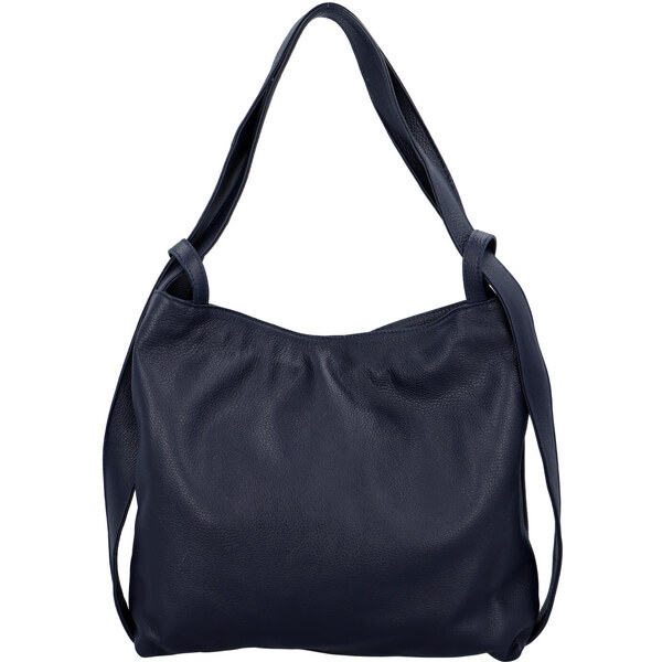 Dámska kožená kabelka cez rameno tmavo modrá - ItalY Armáni tmavo 25217152