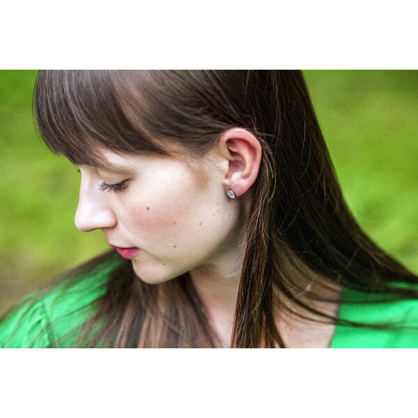 Olivie Strieborné okrúhle náušnice so zirkónmi 1945 21042164