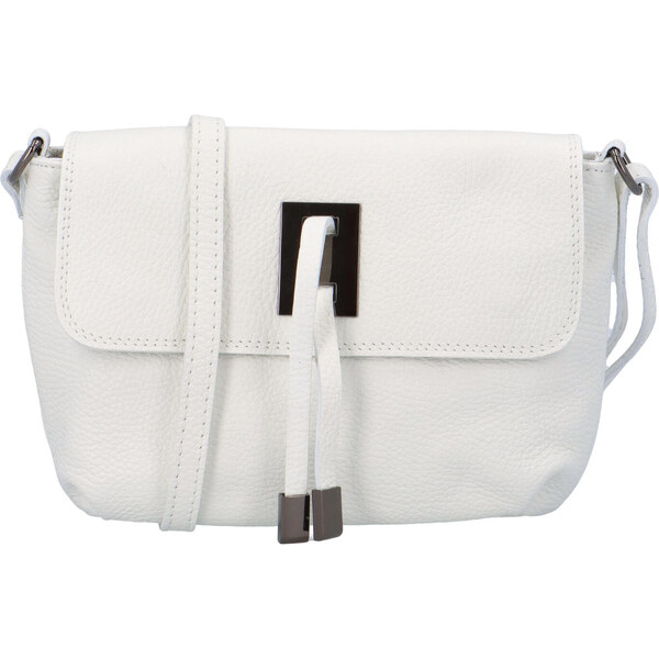 Dámska kožená crossbody kabelka biela - ItalY Porta biela 25217137