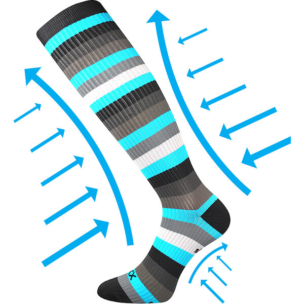 MULTIX funkčné kompresné podkolienky VoXX Tyrkysová 43-46 1 pár 61995220