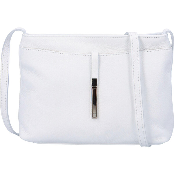 Dámska kožená crossbody kabelka biela - ItalY Eneta biela 25217160