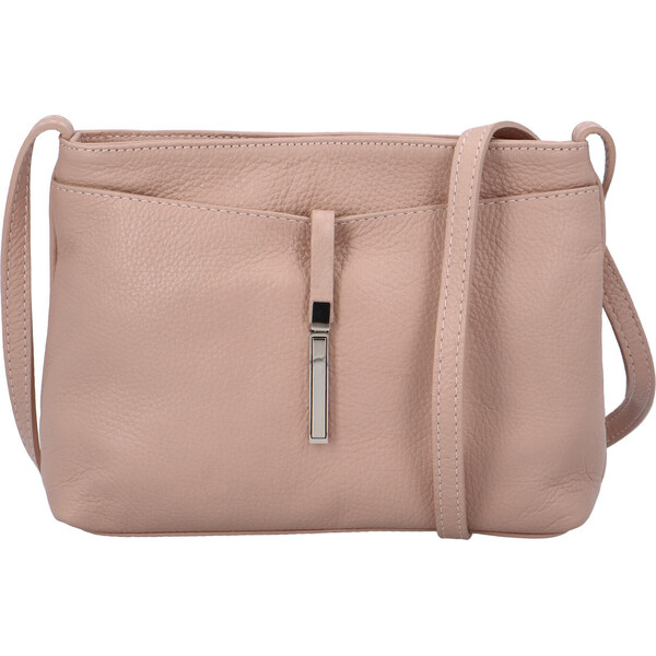 Dámska kožená crossbody kabelka staroružová - ItalY Eneta ružová 25217161