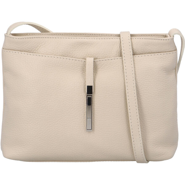 Dámska kožená crossbody kabelka béžová - ItalY Eneta béžová 25217164